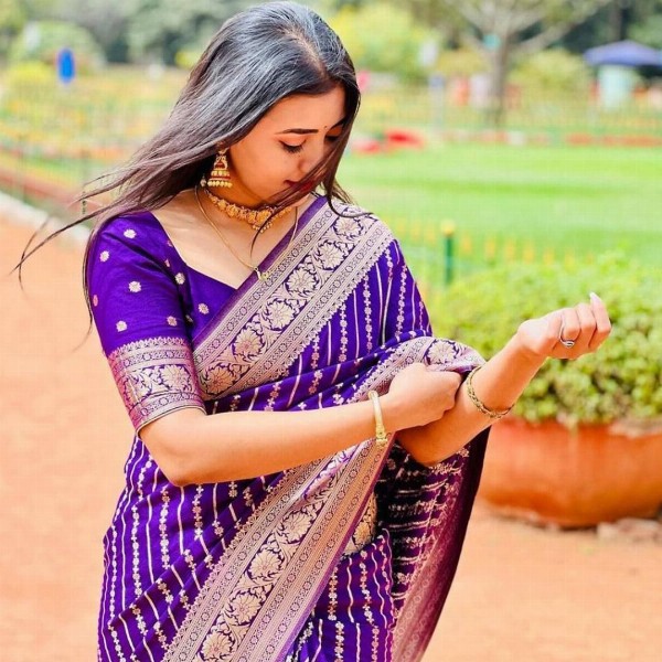 Marziyaa Woven Design Banarasi Saree