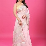 CRAFTYSTYLES Woven Design Zari Pure Chiffon Banarasi Saree