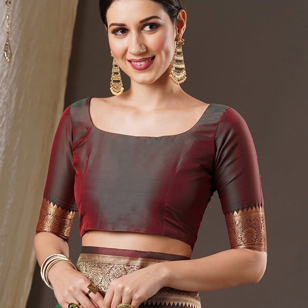 Anouk Woven Design Zari Banarasi Saree