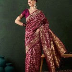 Sangria Woven Design Saree With Blouse Piece