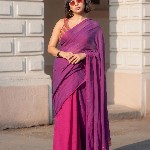 Suta Pink Solid Pure Mul Cotton Saree