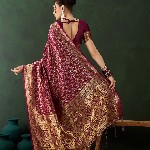 Sangria Woven Design Saree With Blouse Piece