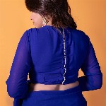 NUD Embellished Ruffles Saree