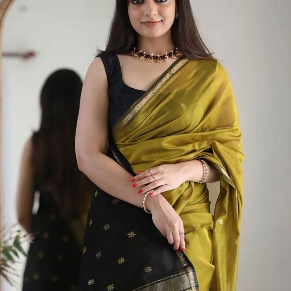 KALINI Woven Design Zari Banarasi Saree