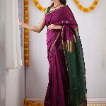 KALINI Silk Blend Kanjeevaram Saree