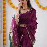 KALINI Silk Blend Kanjeevaram Saree