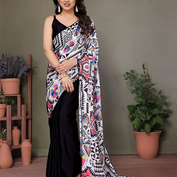 PHORIA STYLE Silk Blend Saree