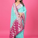CRAFTYSTYLES Woven Design Zari Pure Silk Banarasi Saree