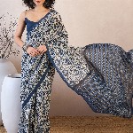 KALINI Ethnic Motifs Ready to Wear Dabu Saree