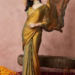kasee Embroidered Silk Blend Ready to Wear Saree