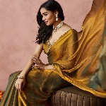 kasee Embroidered Silk Blend Ready to Wear Saree