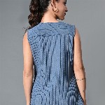 The Roadster Life Co. Women Self Design Keyhole Neck Polyester Top