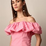 ONLY Women Cotton Off-Shoulder Cotton Top