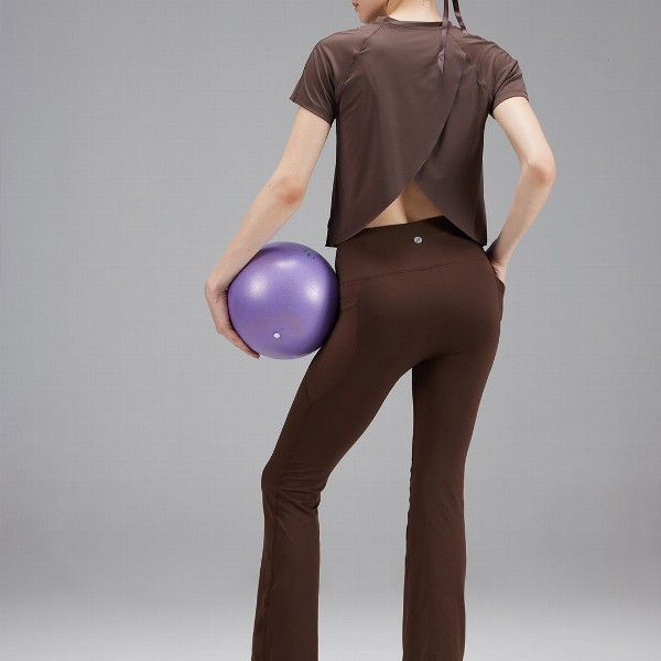 Cava Brown Overlap Tee
