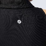 CAVA Women Black Techpique Sleeveless Polo Top