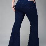 Miss Chase A+ Women Plus Size Bootcut High-Rise Stretchable Jeans