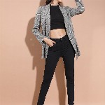 Basics By Tokyo Talkies Women Mid-Rise Slim Fit Clean Look Stretchable Jeans