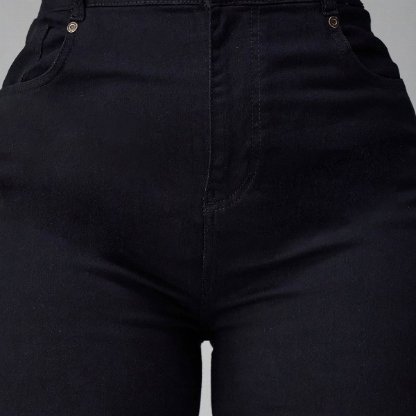 Miss Chase A+ Women Wide Leg High-Rise Stretchable Jeans