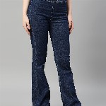 TARAMA Women Blue Bootcut Stretchable Jeans