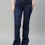 TARAMA Women Blue Bootcut Stretchable Jeans
