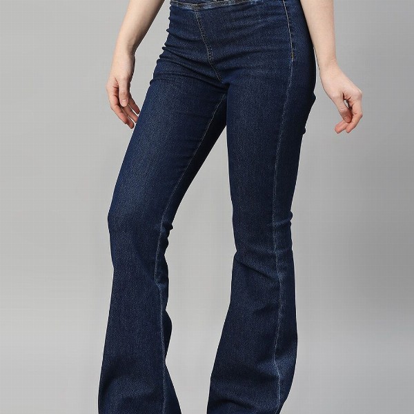 TARAMA Women Blue Bootcut Stretchable Jeans