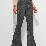 Off Duty India Women Comfort Bootcut High-Rise Clean Look Cotton Jeans