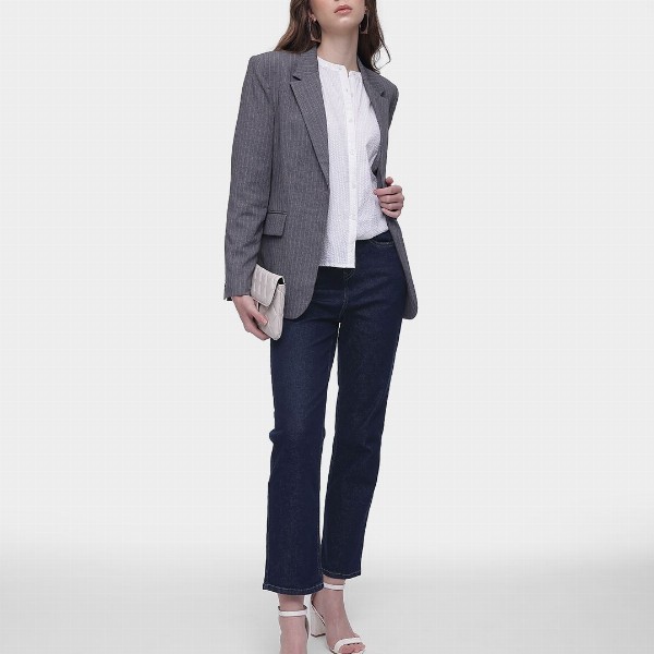 French Connection Women Straight Fit Stretchable Jeans