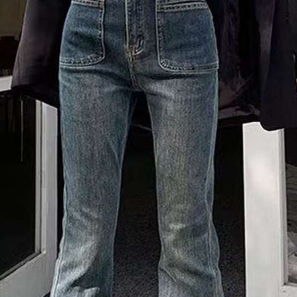 StyleCast Women Bootcut High-Rise Medium Fade Jeans