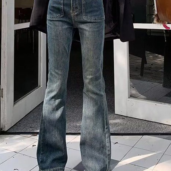 StyleCast Women Bootcut High-Rise Medium Fade Jeans