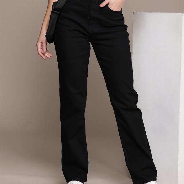 The Roadster Life Co. Women Straight Fit High-Rise Jeans