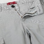 IVOC Women Grey Mid-Rise Cotton Cargos Trousers