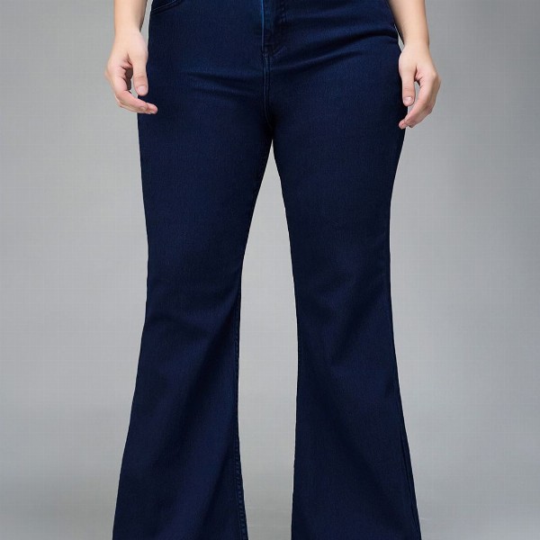 Miss Chase A+ Women Bootcut High-Rise Stretchable Jeans