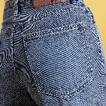 glitchez Women Retro Wide Leg Faded Jeans