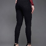 Miss Chase Women Black Skinny Fit High-Rise Jeans