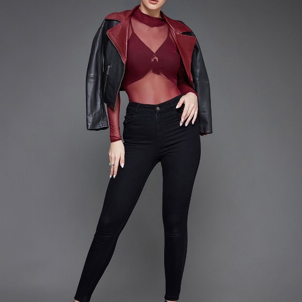 Miss Chase Women Black Skinny Fit High-Rise Jeans