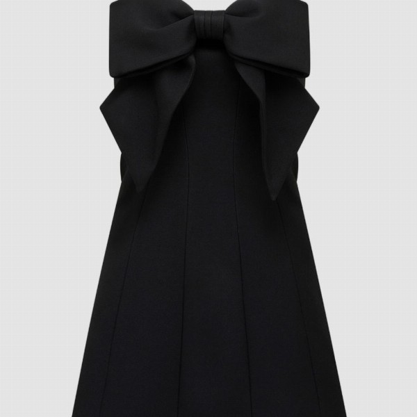 Forever New Women Sleeveless Bow Detailed A-Line Mini Dress