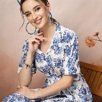 Stylum Floral Print Fit & Flare Maxi Dress