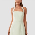 Forever New Halter Neck Fit & Flare Mini Dress