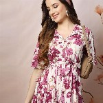 Stylum Floral Print Fit & Flare Maxi Dress