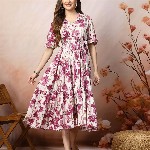 Stylum Floral Print Fit & Flare Maxi Dress