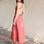 Anasi Clothing Women Linen Maxi Dress