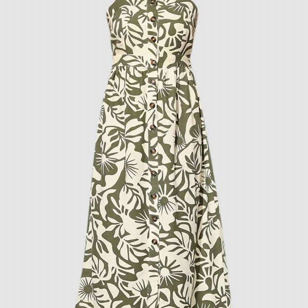 ONLY Floral Print Fit & Flare Midi Dress