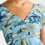 Forever New Women Floral Printed Gathered or Pleated A-Line Dress