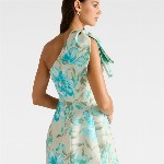 Forever New Women Floral Print One Shoulder A-Line Mini Dress