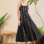 Uptownie Corset Fit Poplin Panelled Midi dress