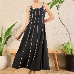 Uptownie Corset Fit Poplin Panelled Midi dress