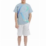 RARE ONES Boys Brand Logo Printed Round Neck Short Sleeves T-shirt