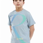 RARE ONES Boys Brand Logo Printed Round Neck Short Sleeves T-shirt