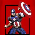 YK Marvel Boys 3 Avengers Printed Applique T-shirt