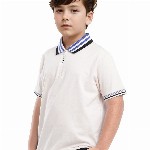 Rare Ones Boys Solid Zipper Polo